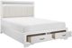 Homelegance® Luster White California King Upholstered Platform Storage Bed-3