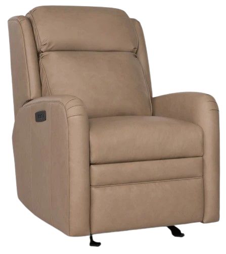 Smith Brothers Customizable 756 Motorized Glider Reclining Leather Chair with Headrest-0