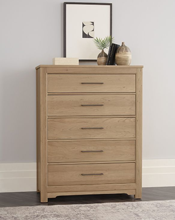 LM Co Home By Vaughan-Bassett Crafted Cherry by Ben & Erin Napier Bleached Cherry 5-Drawer Chest-1