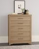 LM Co Home By Vaughan-Bassett Crafted Cherry by Ben & Erin Napier Bleached Cherry 5-Drawer Chest-1
