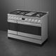 Cuisinière biénergie style Pro de 48 po SMEG de 7.5 pi³ - Acier inoxydable-3