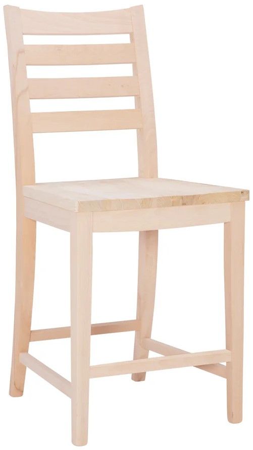 Linon Felicia 2-Piece Unfinished Counter Stool-3
