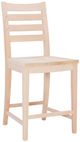 Linon Felicia 2-Piece Unfinished Counter Stool-3