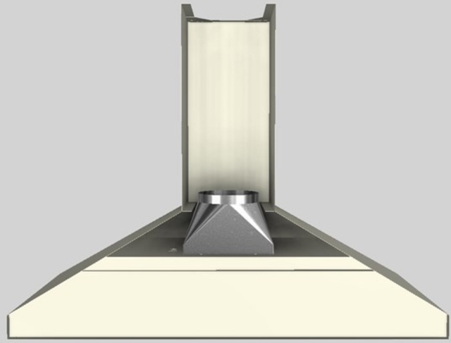 Vent-A-Hood® K Series 48" Biscuit Wall Mounted Range Hood-2
