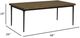 Nest Home Collections Chloe Antique Natural Coffee Table with Black Base-3
