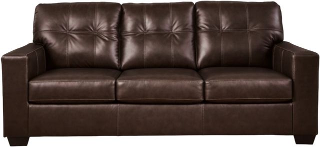 Signature Design by Ashley® Santorine Dark Brown Queen Sleeper Sofa-2