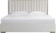 Riverside Furniture Pasadena Soft Grey King Upholstered Panel Bed-0