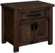 International Furniture Direct Dutton Brown Nightstand-0