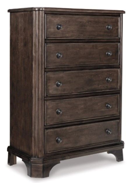 Signature Design by Ashley® Adinton 5-Piece Brown Queen Panel Storage Bed Set-3