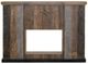 International Furniture Direct Loft Brown Gray Fireplace Media Console-4