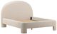 Dovetail Furniture Amir Cream Queen Upholstered Panel Bed-3