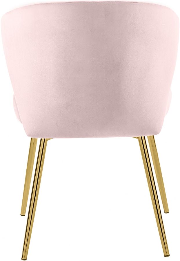 Meridian Furniture Finley Pink Velvet  Dining Chair-2