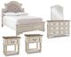 Signature Design by Ashley® Realyn 5-Piece Chipped White Full Panel Bed Set-0