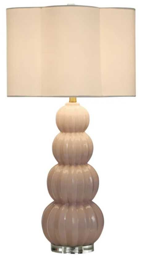 Stylecraft Ophelia Pink Peony 33" Table Lamp-1