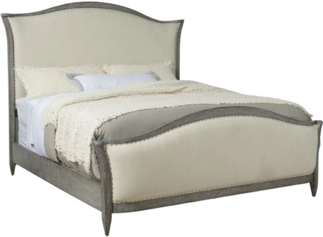 Hooker® Furniture Ciao Bella Speckled Gray/Tuscan White California King Upholstered Panel Bed-0
