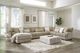 Albany Industries 4-Piece Tweed Toast Left-Arm Facing Chaise Sectional -1