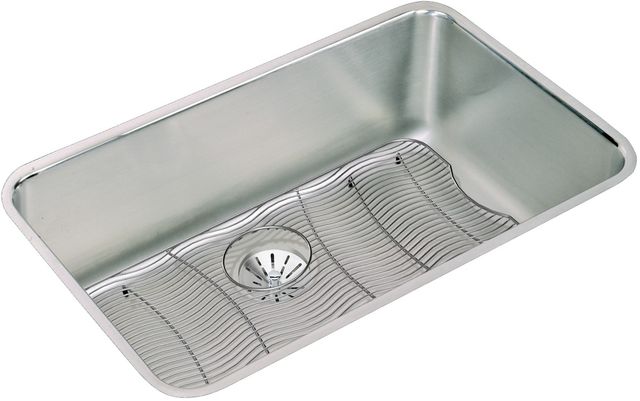 Elkay Lustertone® Classic 3-Piece Lustrous Satin 30-1/2" x 18-1/2" x 10" Single Bowl Undermount Sink Set with Perfect Drain®-0