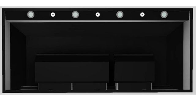 Vent-A-Hood® Designer Series 54" Black Wall Mounted Range Hood-3