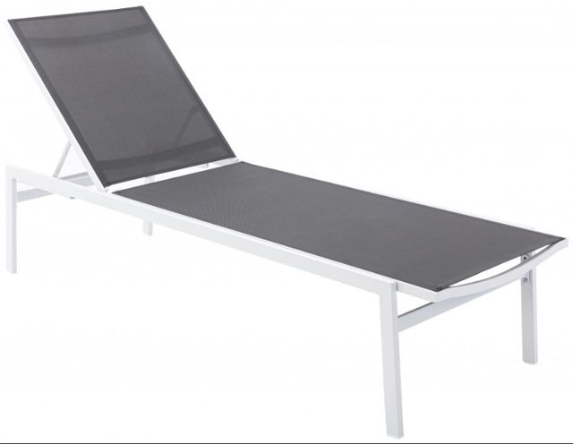 Meridian Furniture Santorini Grey Outdoor Patio Chaise Lounge Chair-0
