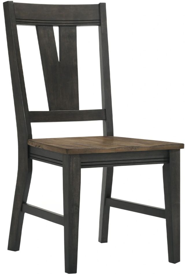 Intercon Harper Brushed Brown/Pecan Splat Back Side Chair-0