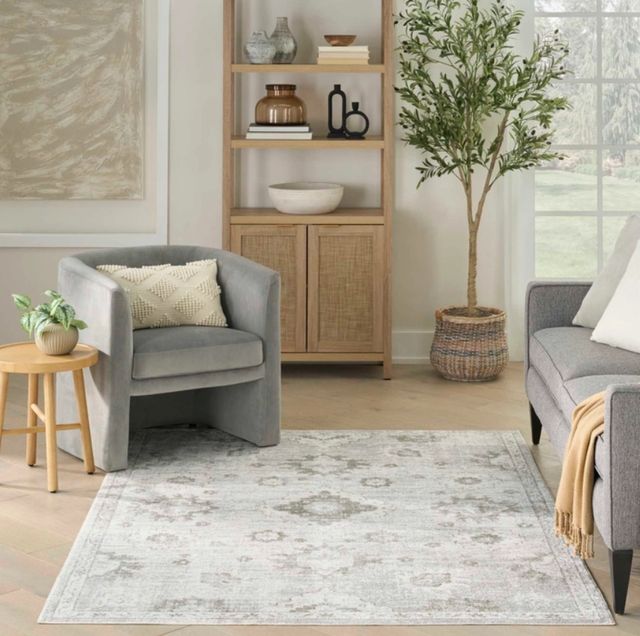 Nourison Home™ Astra Machine Washable Ivory 5'x7' Area Rug-1