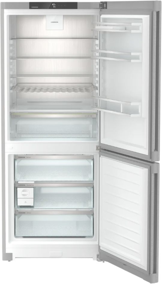 Liebherr 30" 15.0 Cu. Ft. SmartSteel Counter Depth Bottom Freezer Refrigerator-1