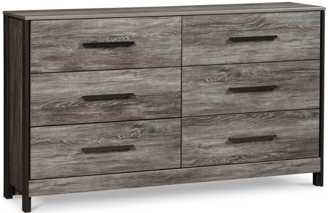 Signature Design by Ashley® Cazenfeld 5-Piece Black/Gray King Panel Bed Set-2