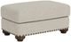 Flexsteel® Patterson Silver Driftwood Ottoman with Nailhead Trim-0