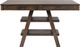 Coaster® Dewey Walnut 2-Drawer Counter Height Table with Open Shelves-1