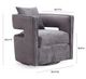 TOV Furniture Kennedy Grey Swivel Chair-4