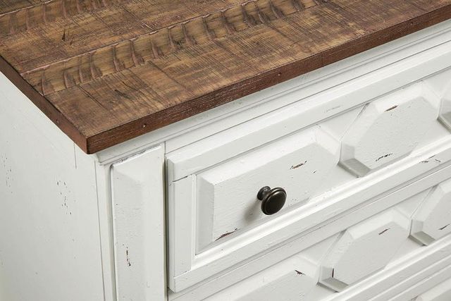 Coaster® Celeste Rustic Latte And Vintage White Nightstand-2