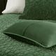 Olliix by Madison Park Harper 3 Piece Green King/California King Faux Velvet Reversible Coverlet Set-4