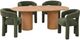 Jofran Inc. Breck/SVEN 7-Piece Brown/Forest Dining Table Set-0