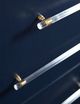 Modus Furniture Argento Burnished Brass/Navy Blue Dresser-4
