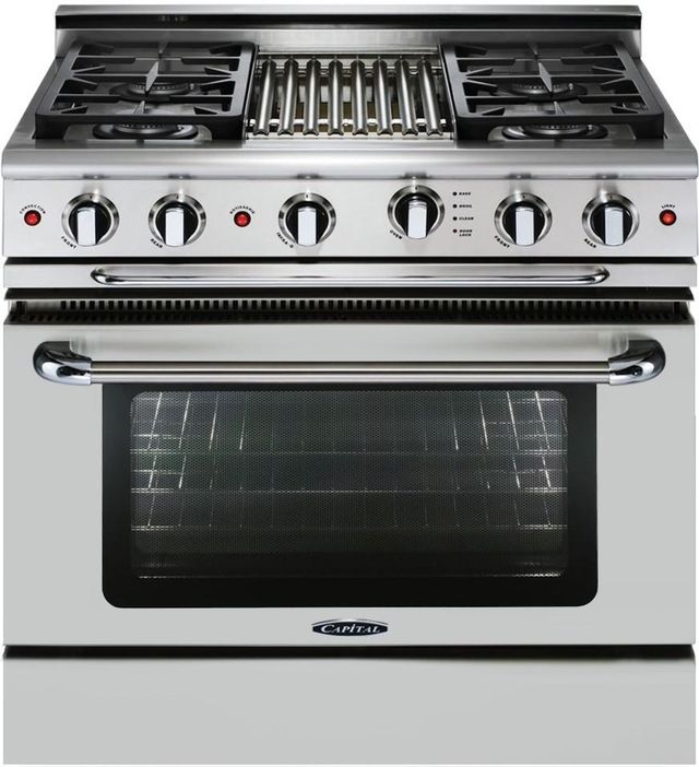 Capital Precision™ 36" Stainless Steel Pro Style Gas Range-0