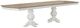 Liberty Furniture Magnolia Manor Weathered Bark Double Pedestal Dining Table with Antique White Base-0