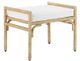 Currey & Company Olisa Muslin Natural Ottoman-0