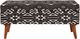 Coaster® Cababi Black/White Upholstered Storage Bench-0