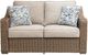 Signature Design by Ashley® Laguna Heights Beige/Gray Fabric/Resin Wicker Outdoor Loveseat-2