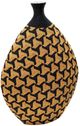 TOV Furniture Jahia Black/Natural Geometric Decorative Vase-0