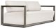 Uttermost® Remsen Oyster/Weathered Gray Fabric/Wooden Outdoor Sofa-0