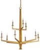 Currey & Company Goldfinch Washed Lucerne Gold Large Chandelier-2