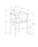 Monarch Specialties Inc. 2-Piece Grey 32" Dining Chair Set with Full Metal Frame-2