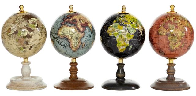 Deco Marche 4-Piece Multi-Colored Small Globe Set-0