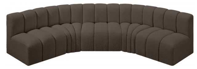 Meridian Furniture Arc 5-Piece Brown Sectional-2