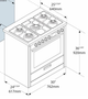 Porter & Charles 30" Stainless Steel Slide-In Dual Fuel Range-1