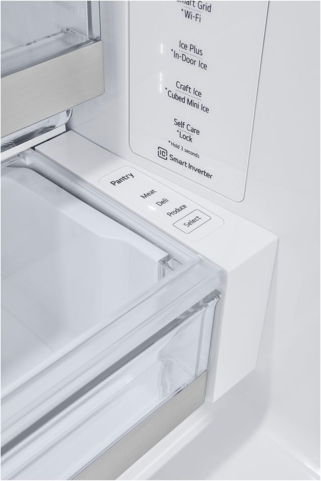 LG 36 in. 25.5 Cu. Ft. PrintProof™ Stainless Steel Counter Depth French Door Refrigerator with CraftIce™-1