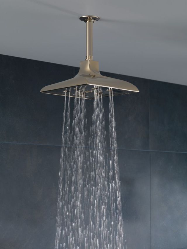 Brizo Virage® Brilliance® Polished Nickel Ceiling Mount Showerhead with H2OKinetic Technology-3