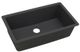 Elkay Quartz Classic® Black 33" x 18" Single Bowl Undermount Sink Black-0