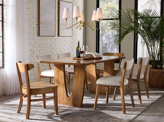 Archbold Furniture Customizable Harper Trestle Table-1